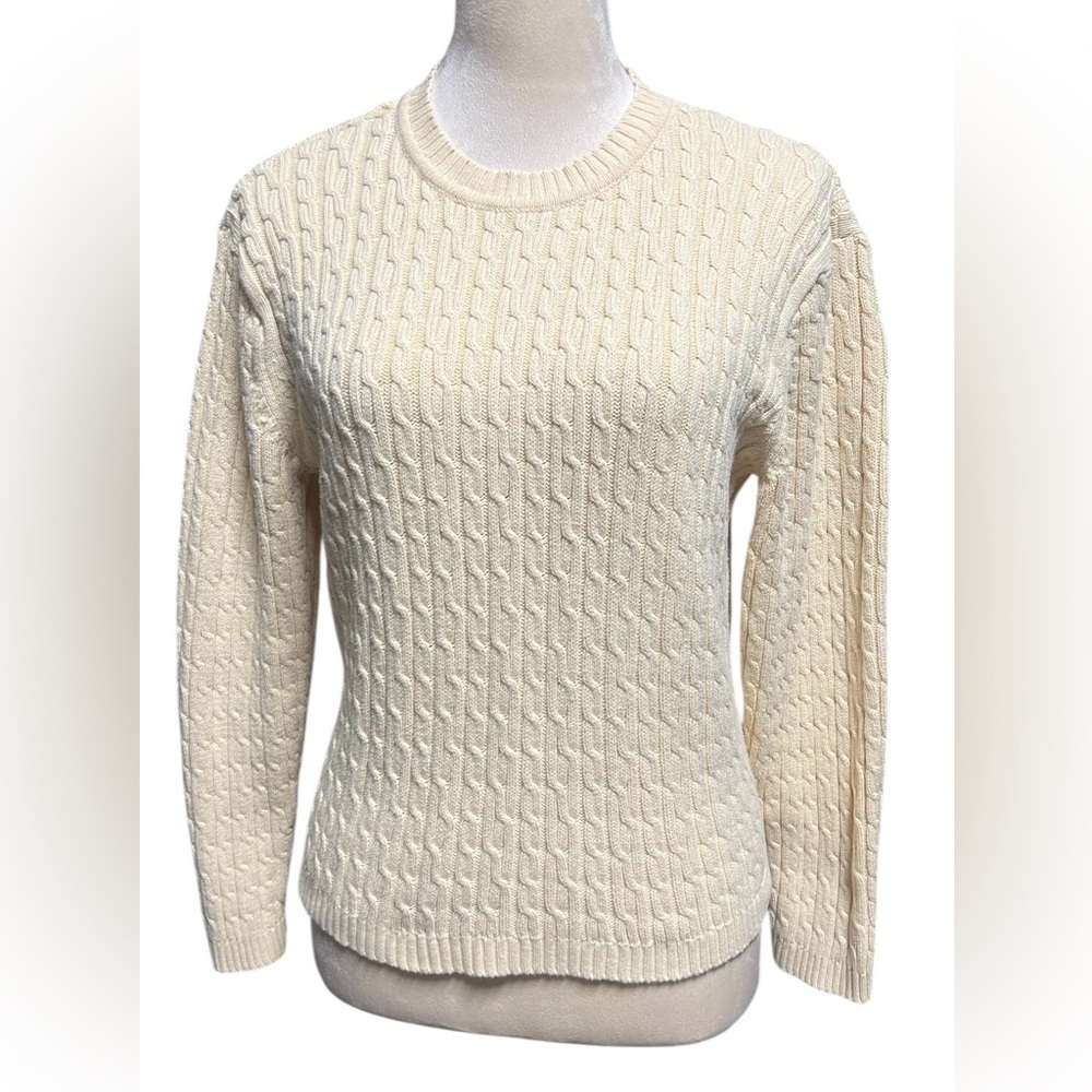 Karen Scott Ivory Knit Sweater